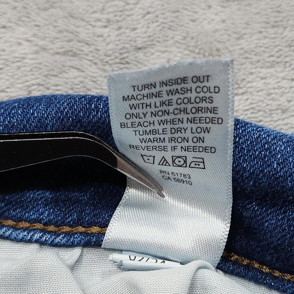 Maurices Jeans Womens 6 SHORT Blue Mid Rise Slim Straight Ankle Original Stretch - Picture 9 of 15